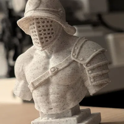 Tượng bán thân chiến binh đấu sĩ La Mã (Gladiator) cho in 3D