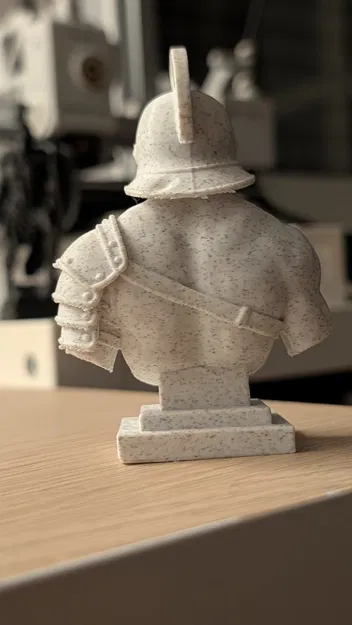 Tượng bán thân chiến binh đấu sĩ La Mã (Gladiator) cho in 3D - Image 3