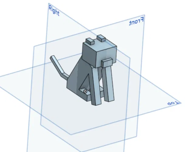 Mô hình chú mèo Minecraft in 3D dễ thương - Hướng dẫn in chi tiết - Image 1