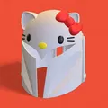 Mũ Bảo Hiểm Mandaloriano phong cách Hello Kitty - Thumbnail 1