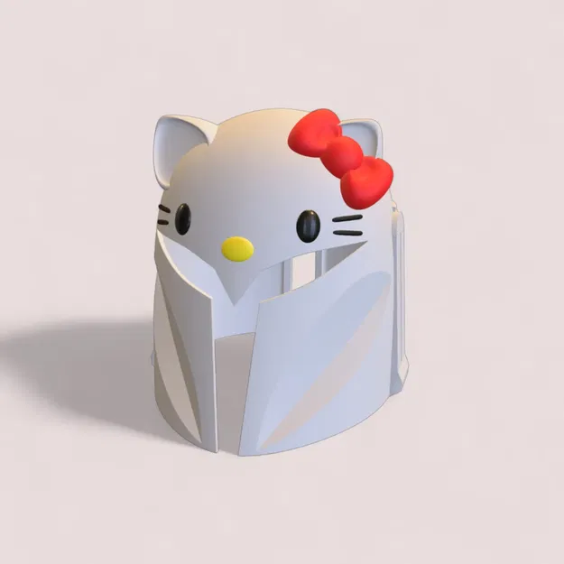 Mũ Bảo Hiểm Mandaloriano phong cách Hello Kitty - Image 2