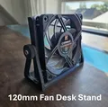 Chân đế quạt 120 mm để bàn - Giá đỡ làm mát đặt dưới màn hình - Thumbnail 1