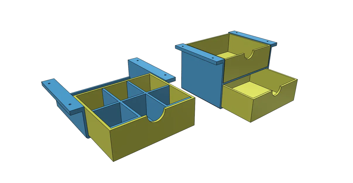 Ngăn kéo gầm bàn tiện lợi, dễ in không cần support - Image 1