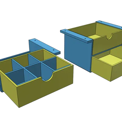 Ngăn kéo gầm bàn tiện lợi, dễ in không cần support