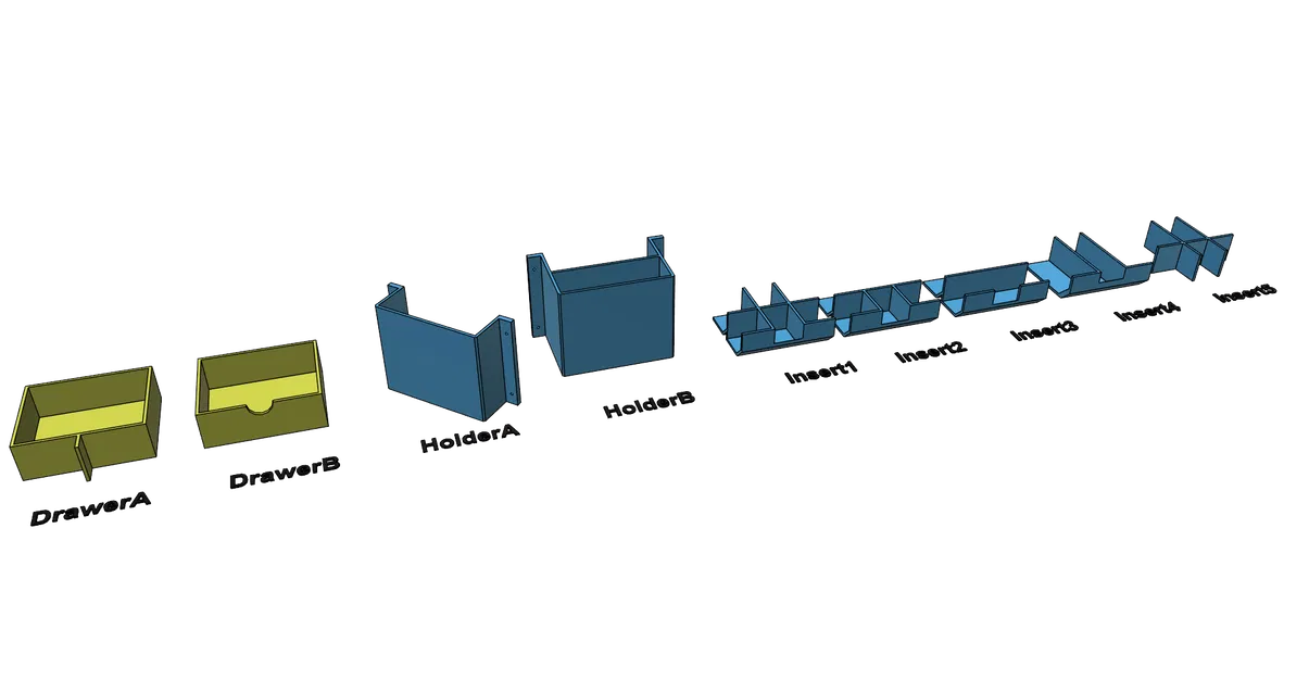 Ngăn kéo gầm bàn tiện lợi, dễ in không cần support - Image 3