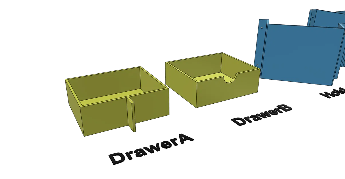 Ngăn kéo gầm bàn tiện lợi, dễ in không cần support - Image 4