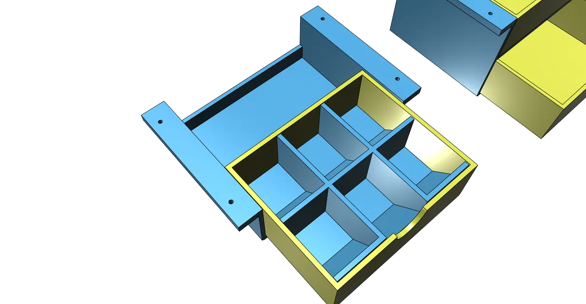 Ngăn kéo gầm bàn tiện lợi, dễ in không cần support - Image 7