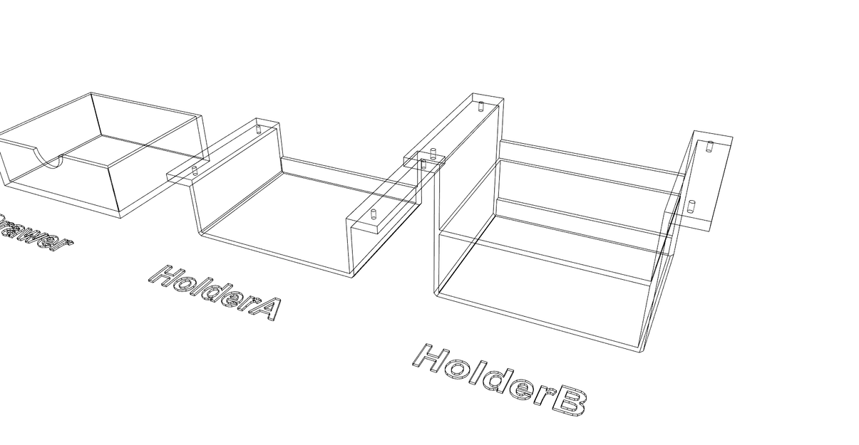 Ngăn kéo gầm bàn tiện lợi, dễ in không cần support - Image 11