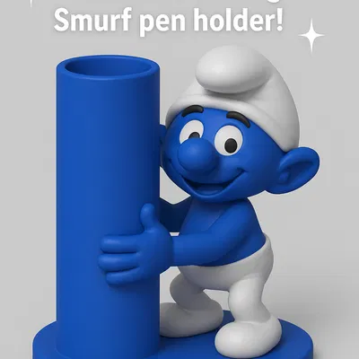 Ống cắm bút hình Xì Trum