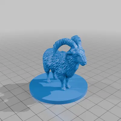 Mô hình Dê Sừng Khổng Lồ đế 50mm (DND / TTRPG)