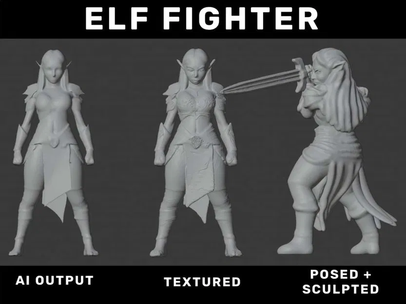 Nữ chiến binh Elf (DND / TTRPG) - Image 6