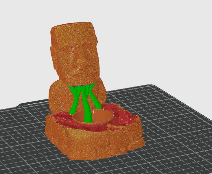 Tượng Moai - Đế giữ nến LED Tea light - Image 2