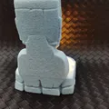 Tượng Moai - Đế giữ nến LED Tea light - Thumbnail 6