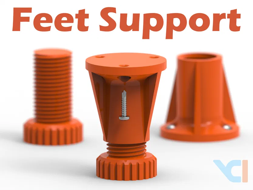 Chân đế tăng chỉnh chiều cao siêu chịu lực (Adjustable Feet M20) - Image 1