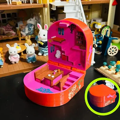 Mô hình ngôi nhà búp bê bỏ túi (Pocket Doll House) in 3D siêu dễ