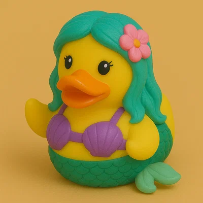 Mô hình chú vịt nàng tiên cá Mermaid Duck đáng yêu cho máy in 3D