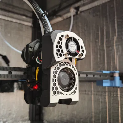 Giá đỡ quạt toolhead và quạt MCU cho máy in Sovol SV08