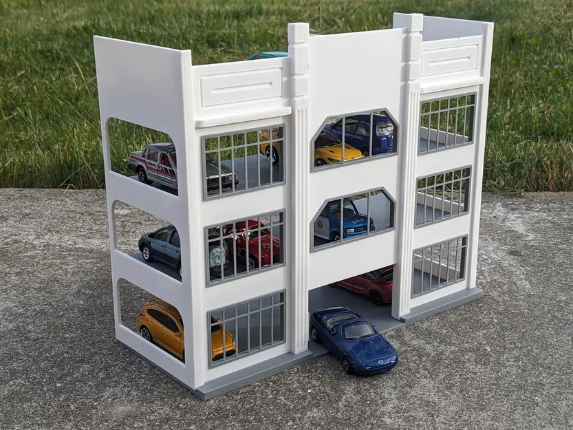 Mô hình tòa nhà bãi đỗ xe trưng bày - Tỷ lệ 1:64 - Image 1