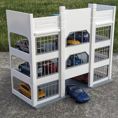 Mô hình tòa nhà bãi đỗ xe trưng bày - Tỷ lệ 1:64