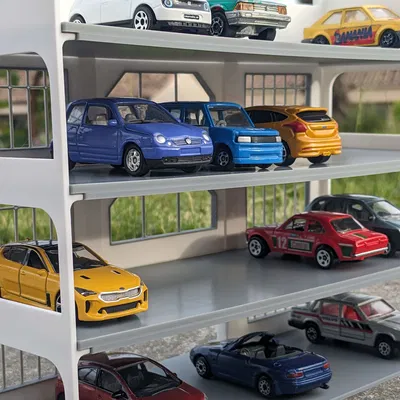 Mô hình tòa nhà bãi đỗ xe trưng bày - Tỷ lệ 1:64