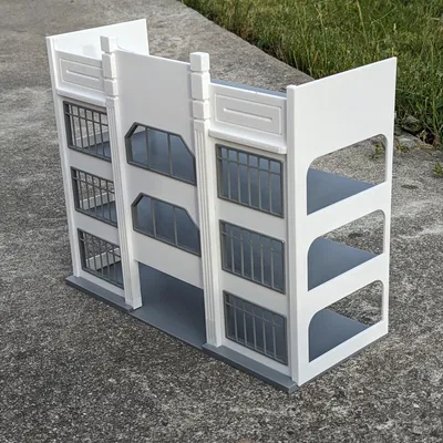 Mô hình tòa nhà bãi đỗ xe trưng bày - Tỷ lệ 1:64