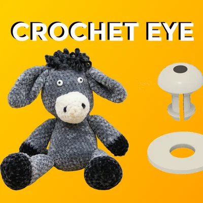 Mẫu mắt thú bông (Crochet Eye) in 3D dễ in, không cần hỗ trợ
