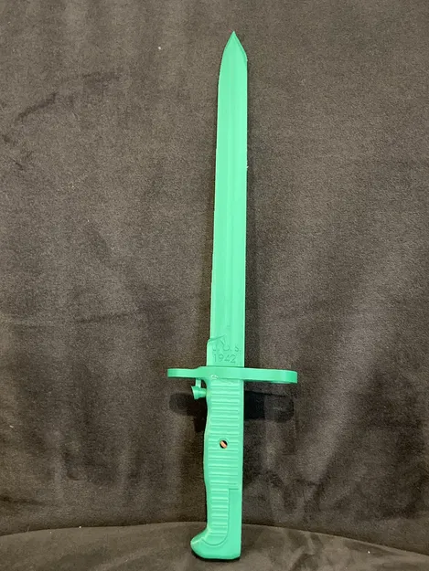 Mô hình lưỡi lê M1 thời Thế chiến II (WW2 M1 bayonet) in 3D - Image 1