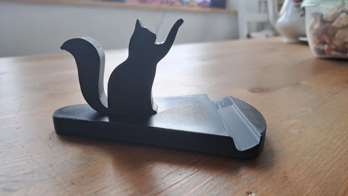 Giá đỡ điện thoại hình mèo dễ thương in 3D độc đáo - Image 1