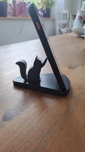 Giá đỡ điện thoại hình mèo dễ thương in 3D độc đáo - Image 2