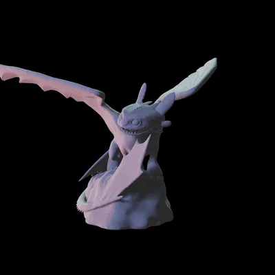 Mô hình tượng Răng Sún (Toothless) [Bản cũ]
