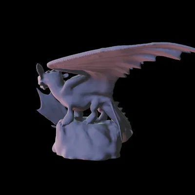 Mô hình tượng Răng Sún (Toothless) [Bản cũ]