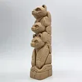Mô hình cột Totem ba chú gấu trang trí 3D tinh xảo - Thumbnail 2