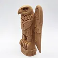 Mô hình cột Totem đại bàng Mighty Eagle dũng mãnh in 3D - Thumbnail 2
