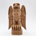 Mô hình cột Totem đại bàng Mighty Eagle dũng mãnh in 3D - Thumbnail 3