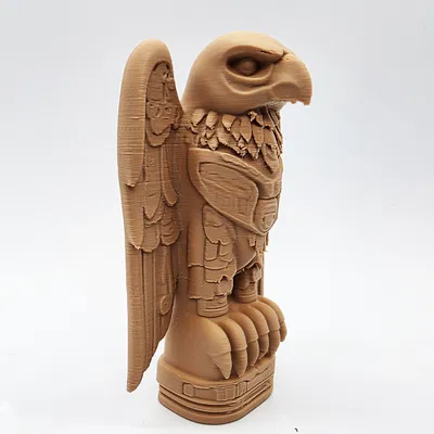 Mô hình cột Totem đại bàng Mighty Eagle dũng mãnh in 3D