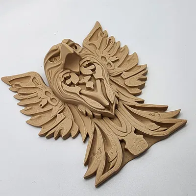 Mô hình Đại bàng treo tường phong cách chạm khắc gỗ cực đẹp
