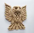 Mô hình Đại bàng treo tường phong cách chạm khắc gỗ cực đẹp - Thumbnail 8