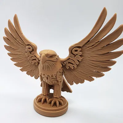 Mô hình Đại bàng dang cánh - Đồ trang trí in 3D phong cách gỗ khắc