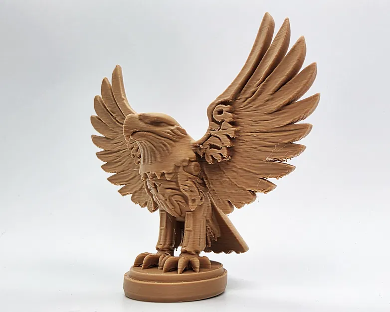 Mô hình Đại bàng dang cánh - Đồ trang trí in 3D phong cách gỗ khắc - Image 4