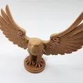Mô hình Đại bàng dang cánh - Đồ trang trí in 3D phong cách gỗ khắc - Thumbnail 6