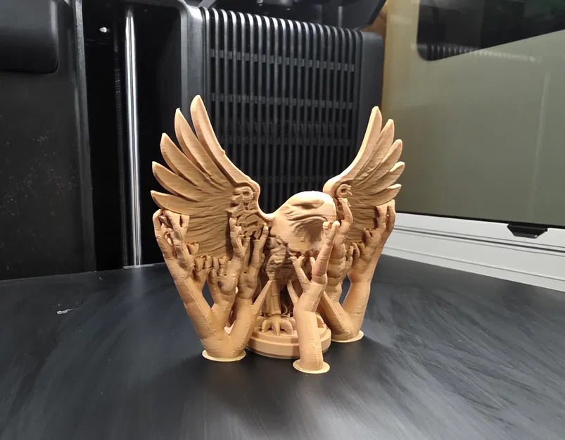Mô hình Đại bàng dang cánh - Đồ trang trí in 3D phong cách gỗ khắc - Image 10
