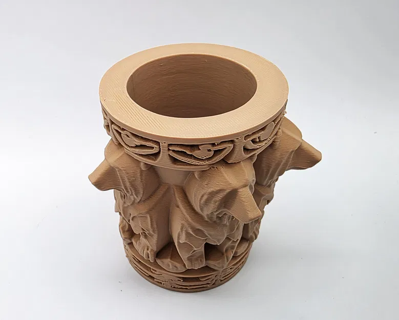 Cốc đựng bút hình gấu khắc 3D trang trí độc đáo - Image 5