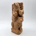 Tượng gia đình gấu 3D trang trí nghệ thuật (Carved Wood Bear Family) - Thumbnail 2