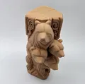 Tượng gia đình gấu 3D trang trí nghệ thuật (Carved Wood Bear Family) - Thumbnail 7