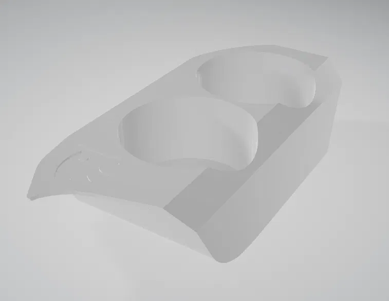 Khay 3D đựng 2 lon nước 500ml cho xe Skoda Octavia 1 - Image 3