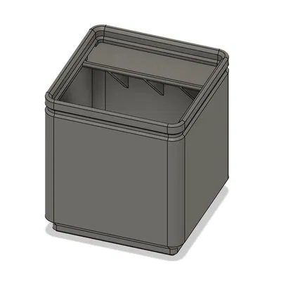 Khay Gridfinity kèm nhãn in có vị trí gắn nam châm (tác giả Pred)