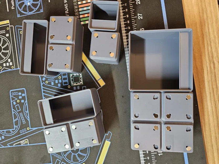 [2025] Gridfinity Bin 1.2 (bản sửa lỗi mới nhất) - Nhiều kích cỡ & gắn nam châm dễ dàng - Image 2