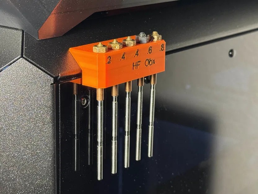 Bản tùy chỉnh cho nam châm 6x2mm - Khay đựng nozzle gắn nam châm cho Prusa Core One - Image 1