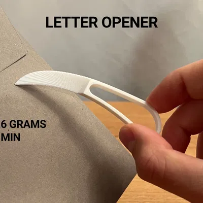 Dao rạch thư (Letter Opener) nhỏ gọn, in nhanh trong 5 phút