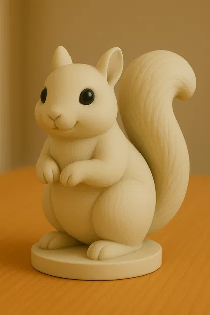 Mô hình chú sóc (Squirrel) 3D đáng yêu trang trí bàn làm việc - Image 1